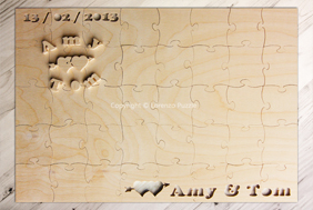 Blank Wedding Guest Book Puzzle by Lorenzo Puzzle